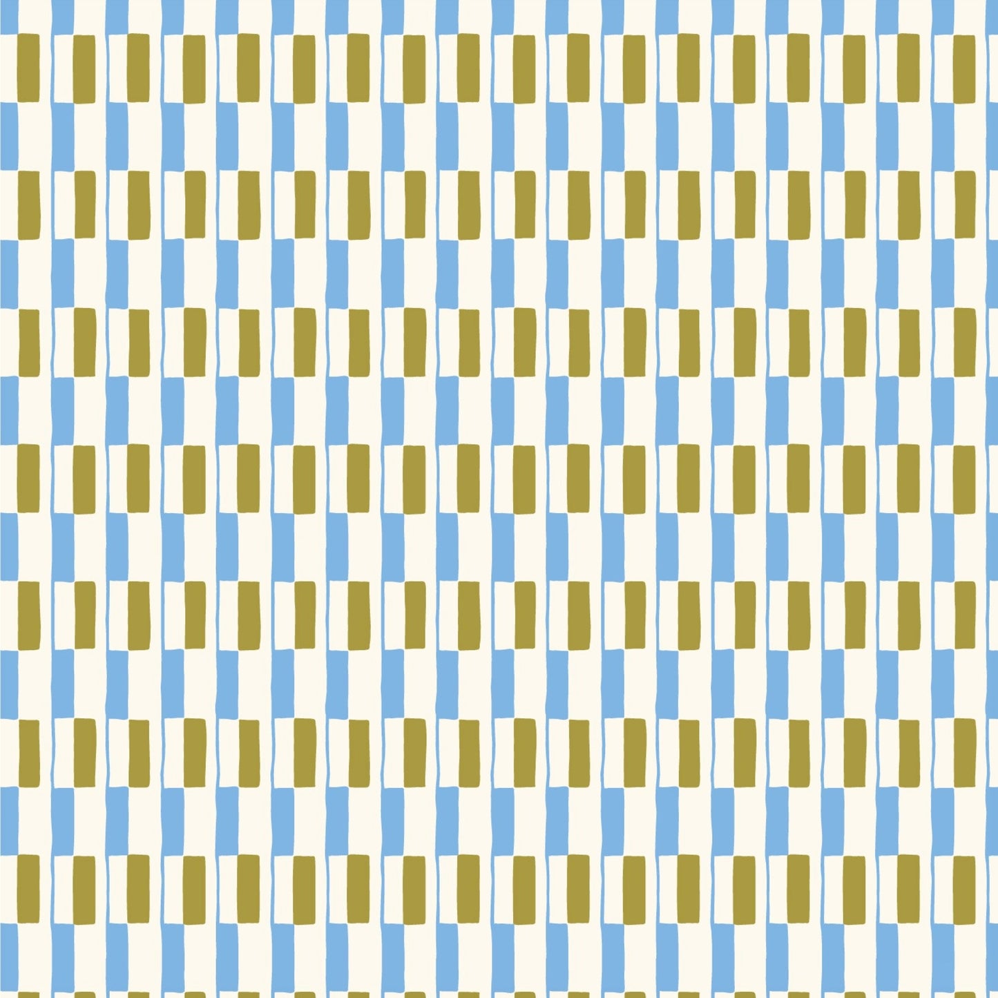 patterned paper gift wrap with a geometric blue and green rectangular design on white background, by Ariana Martin