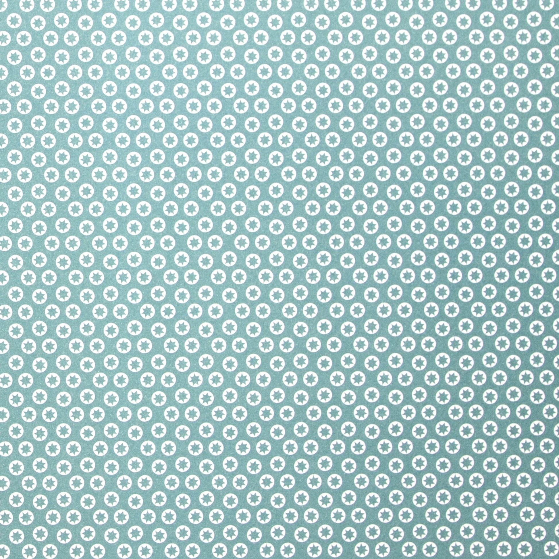 wrapping paper with an abstract tiny stars pattern in ice blue and white by Ola Studio