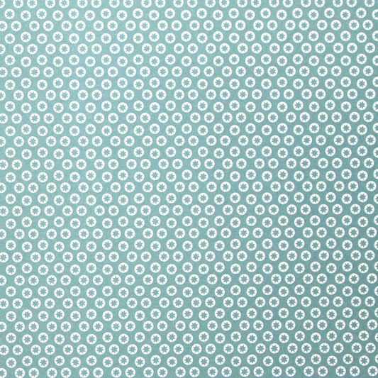 wrapping paper with an abstract tiny stars pattern in ice blue and white by Ola Studio
