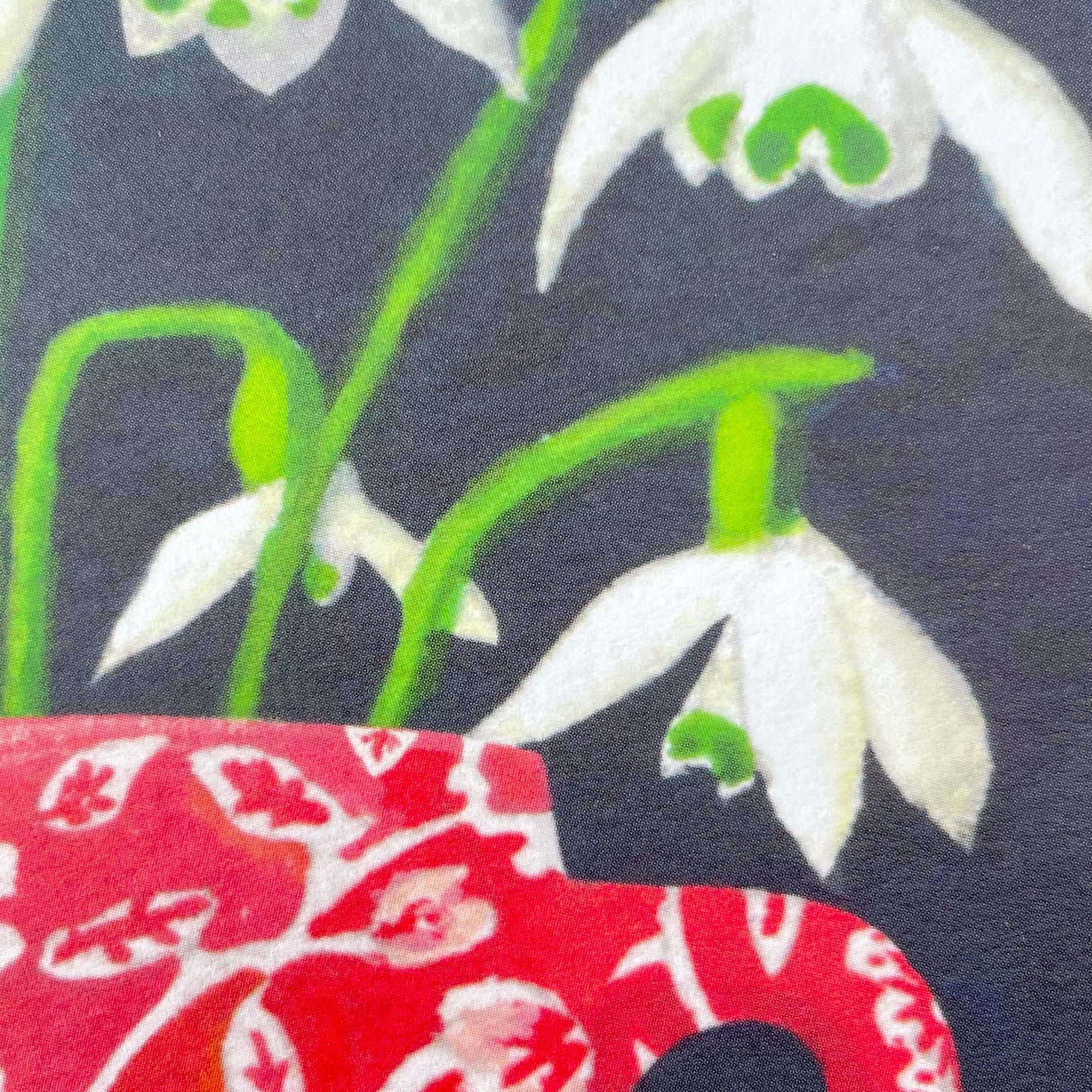 Snowdrops in Calico Jug Card