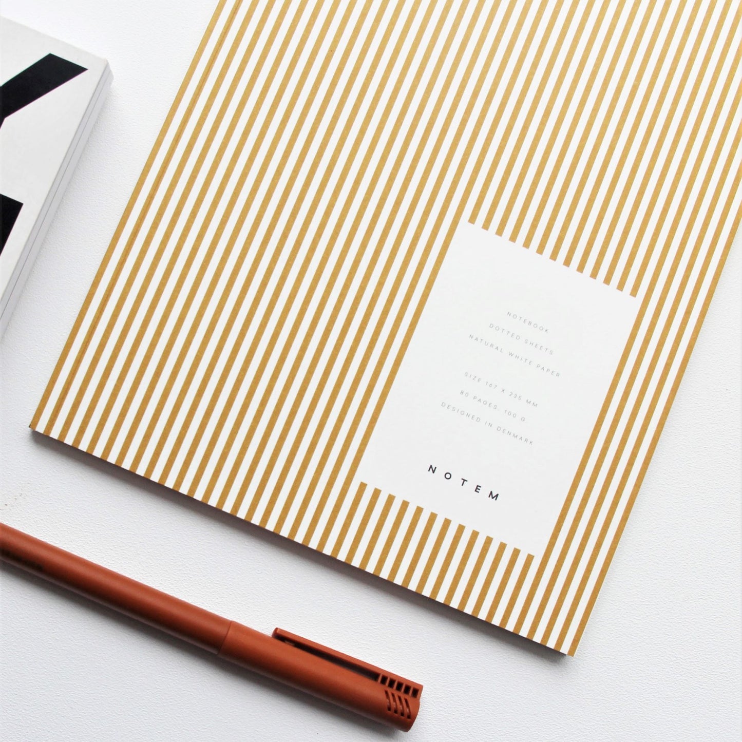 Vita Ochre  - Medium Dotted Notebook