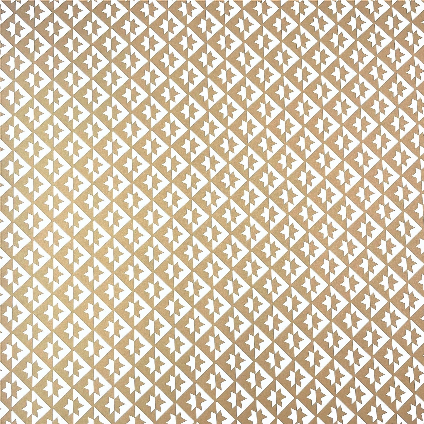 wrapping paper with an abstract star pattern in gold and white by Ola Studio