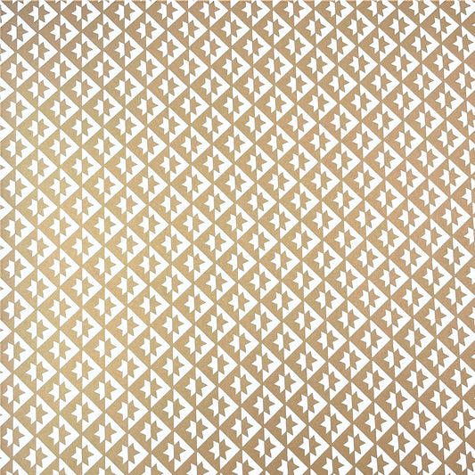 wrapping paper with an abstract star pattern in gold and white by Ola Studio