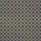 Wrapping paper with blue geometric pattern on a beige background