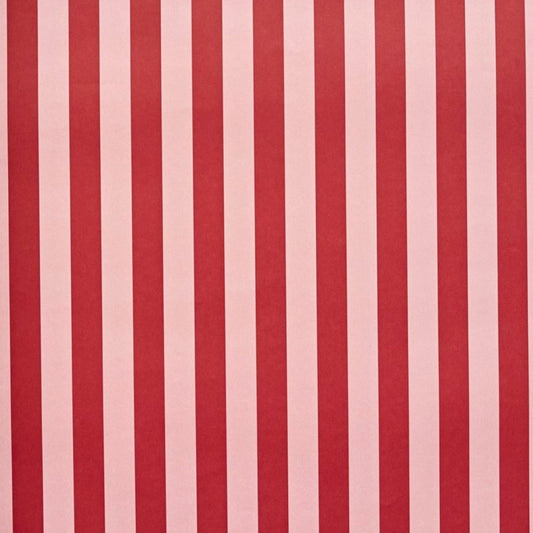 wide classic stripe wrapping paper in red and pink by Heather Evelyn