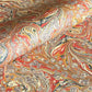 printed marbled design wrapping paper by jemma lewis.  marbled stone design in red, yellow and grey