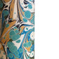 printed marbled wrapping paper with marbled pattern in aqua, blue, sand and cream. Close up