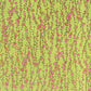 a sheet of chiyogami paper with a lime green background and vertical pattern of little plum flower trails in pink and gold