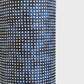 a sheet of indigo Japanese chiyogami paper with tiny white polka dots