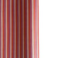 Japanese silkscreen chiyogami paper with a classic narrow stripe pattern in berry tones of red, pink, purple and gold.