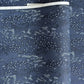 Japanese chiyogami paper.  Inky blue with a subtle pattern of a riverbank of flowers.  