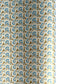 Japanese silkscreen chiyogami paper with a repeat floral pattern in gold an cerulean blue