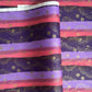 japanese chiyogami paper in stripes of pink, lilac and purple with gold clouds and flowers