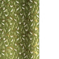 a sheet of Japanese chiyogami paper with an olive green ground and a pattern of white flying cranes and arrows.  There are also little pink cherry blossom flowers and gold clouds.