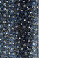 a sheet of Japanese chiyogami yuzen paper with a pattern of white and gold stars on a midnight blue background