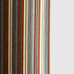 Japanese silkscreen chiyogami paper with a classic narrow stripe pattern in earthy tones of brown, grey, cream, black and gold.
