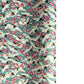 Japanese chiyogami paper with a pattern of white cranes, pink cherry blossom on a blue background. 