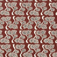 Large bonsai tree repeat motifs on brown. A sheet of Japanese katazome shi paper