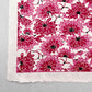 japanese stencil-dyed handmade paper with two-tone pink chrysanthemum repeat pattern