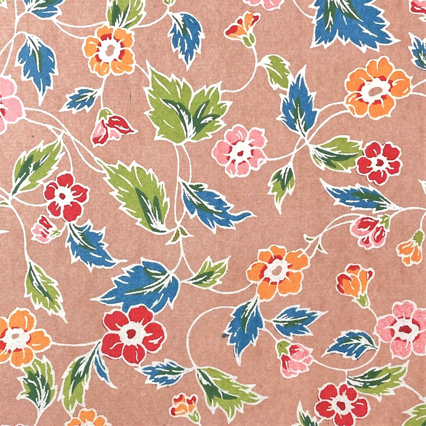 Katazome-shi Paper - Floral Blush