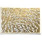 a sheet of Japanese Sogara yuzen paper with an image of white and black flying cranes on a gold background.