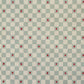 a sheet of wrapping paper with a soft green and cream checkered pattern with vintage style strawberries