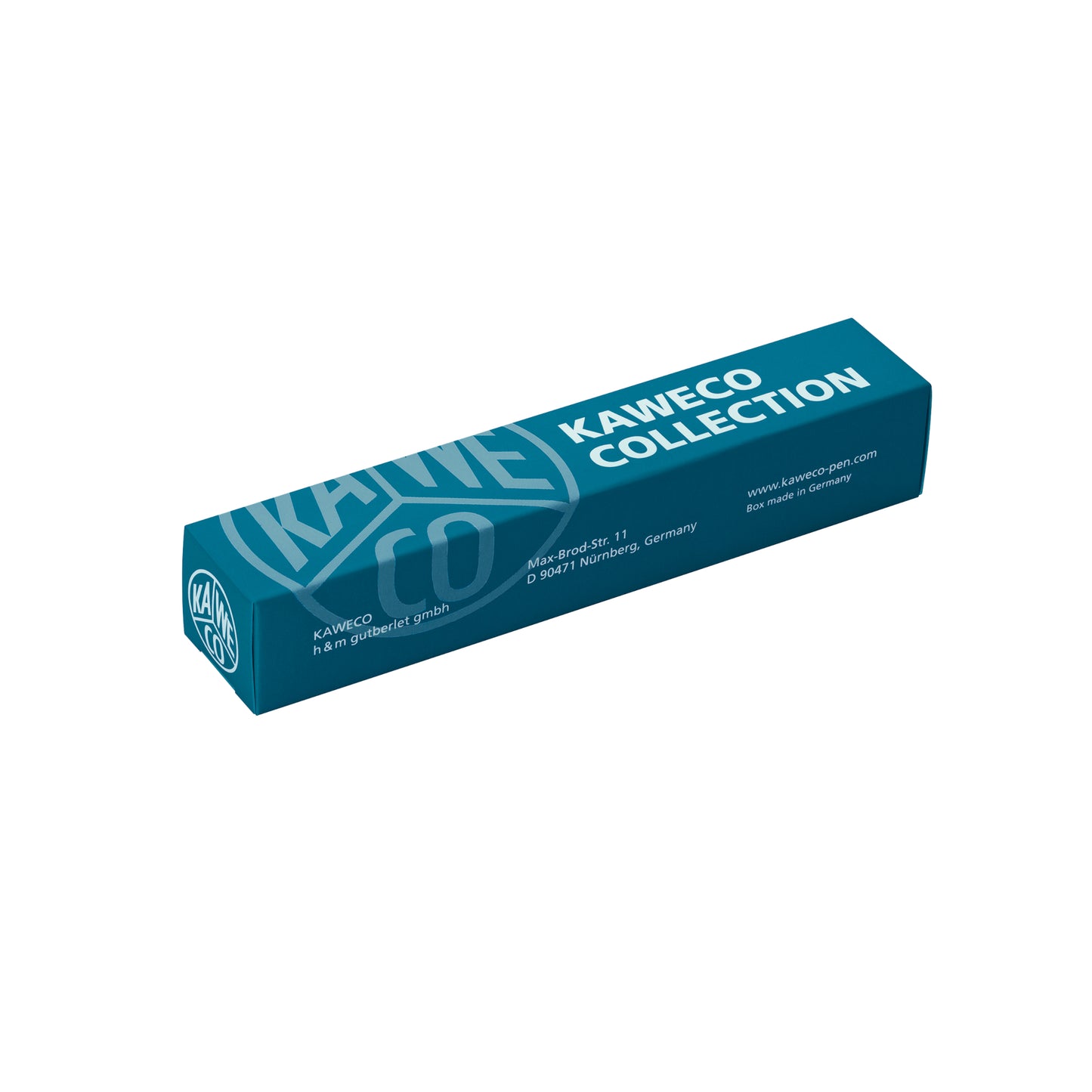 Kaweco Collection Sport fountain pen in cyan, pictured in presentation box.