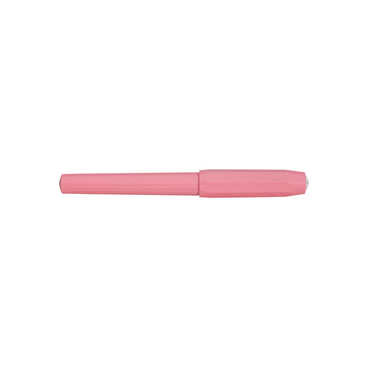 Kaweco Perkeo fountain pen in peony blossom pink colour, pictured closed