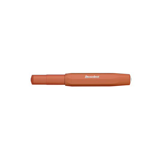Kaweco Skyline Sport fountain pen in fox orange, pictured closed
