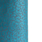 a sheet of Nepalese lokta paper screen printed with a repeat floral pattern in dark grey/blue on a bright teal lokta paper. Close up