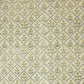 a sheet of hand block printed wrapping paper with a floral lattice design in soft buttermilk yellow