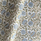 wrapping paper with repeat botanical pattern in blue, gold and green by Paper Mirchi