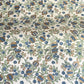 hand block printed wrapping paper with a pomegranate design in indigo and green with gold accent. By Paper Mirchi