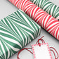 wrapping paper with marbled chevron pattern in green and white by Paper Mirchi