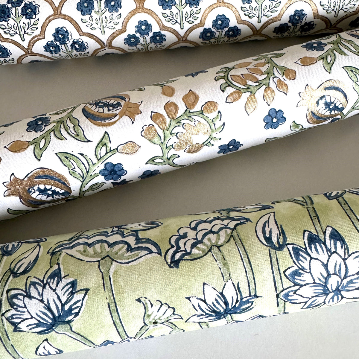 Hand Block Printed Paper by Paper Mirchi | Quince & Quill