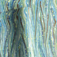 a sheet of Italian printed marbled wrapping paper by Tassotti with a marble pattern in aqua, blue, green, white an gold