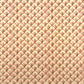 a sheet of italian wrapping paper with a shell repeat pattern in soft coral, cream and olive green