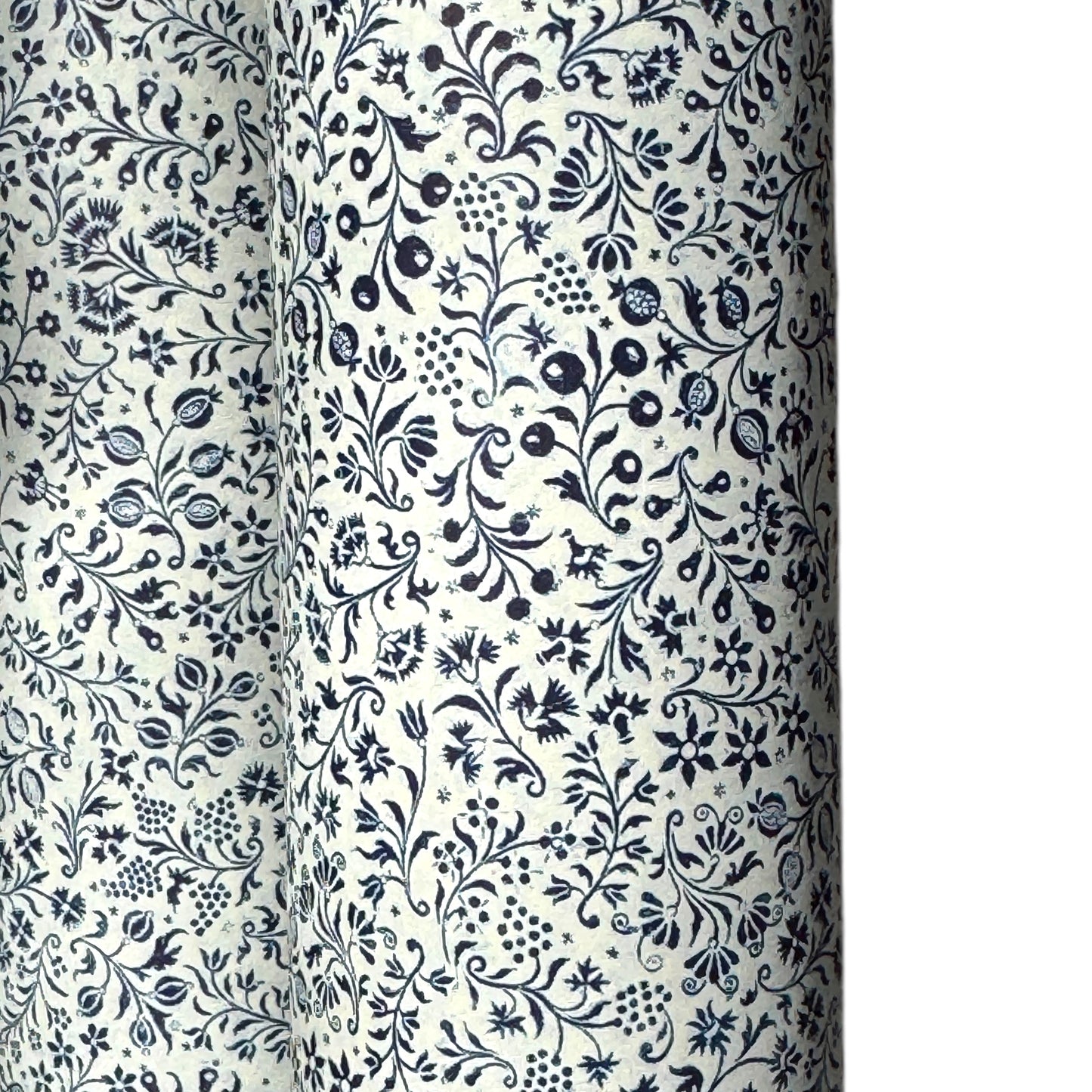floral florentine italian wrapping paper with a micro floral repeat pattern on white background