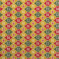 vintage katazome-shi stencil-dyed small papers from Japan. Japanese check pattern in mustard, red and green. 