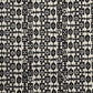 vintage katazome-shi stencil-dyed small papers from Japan. Cream paper with black geometric design. 