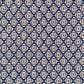 vintage katazome stencil dyed paper. Navy and red star pattern on cream paper. 
