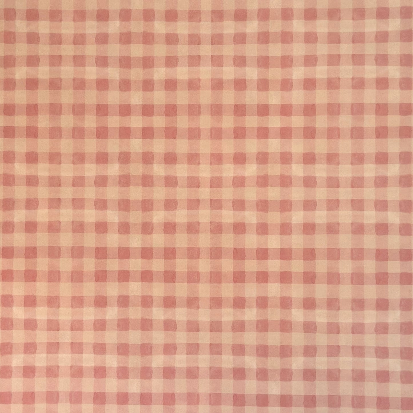 Checkered pattern wrapping paper with pink and beige squares