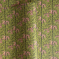 floral patterned wrapping paper in green and pink