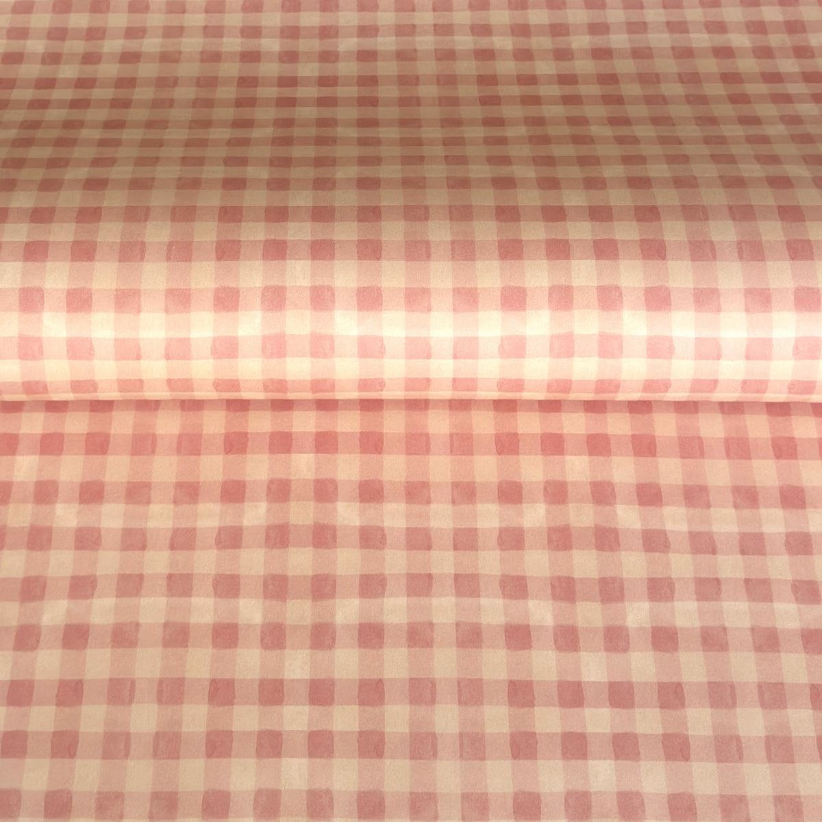 Checkered pattern wrapping paper with pink and beige squares