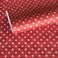 Red two-tone checked wrapping paper by Wanderlust with a white star pattern 