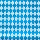 wrapping paper with large diamond repeat pattern in light and dark teal-blue by Heather evelyn
